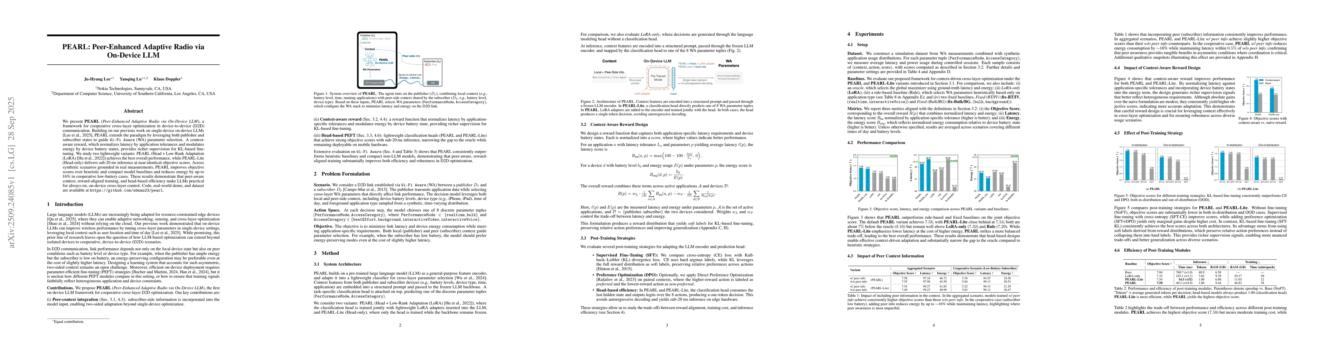 Thumbnail for PEARL: Peer-Enhanced Adaptive Radio via On-Device LLM
