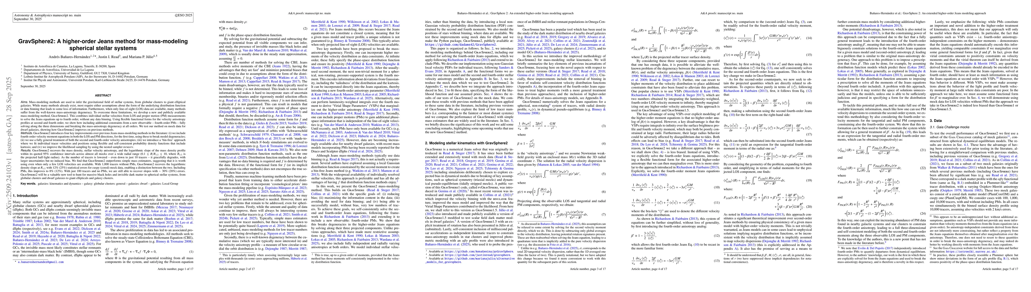 Thumbnail for GravSphere2: A higher-order Jeans method for mass-modeling spherical
  stellar systems