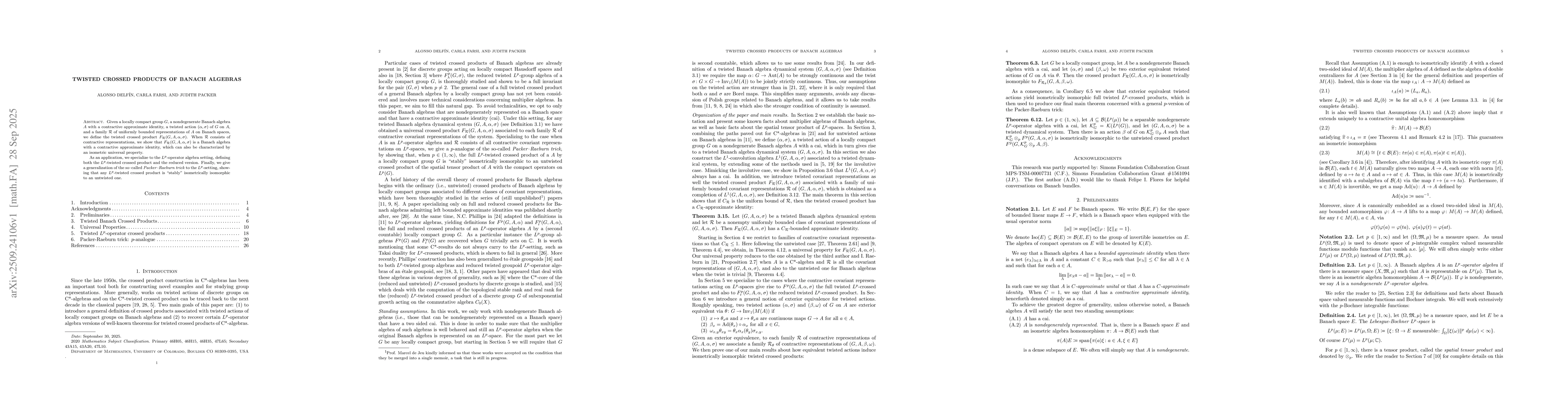 Thumbnail for Twisted crossed products of Banach algebras
