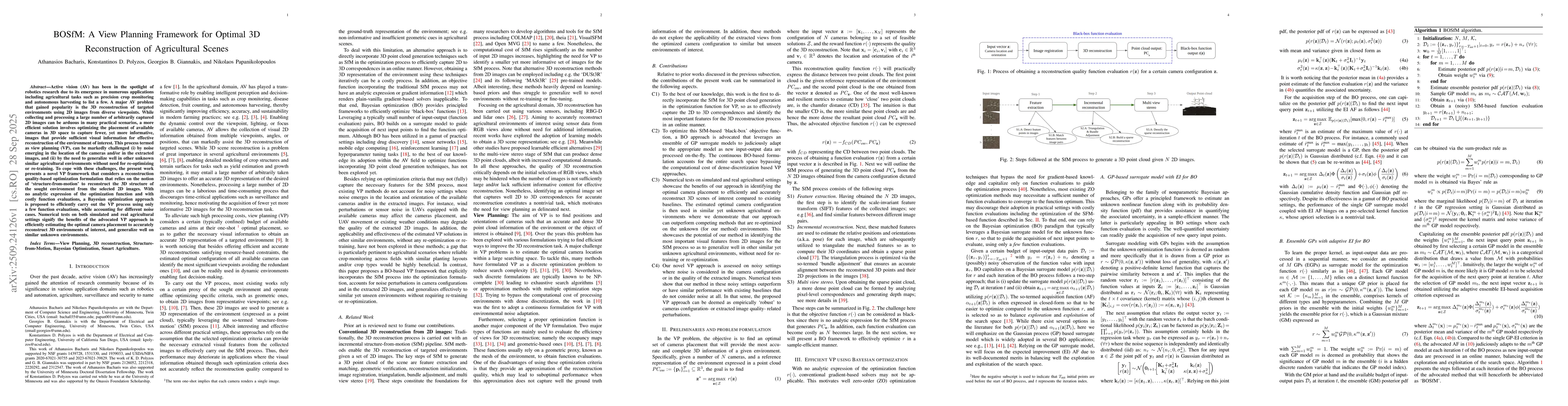 Thumbnail for BOSfM: A View Planning Framework for Optimal 3D Reconstruction of
  Agricultural Scenes