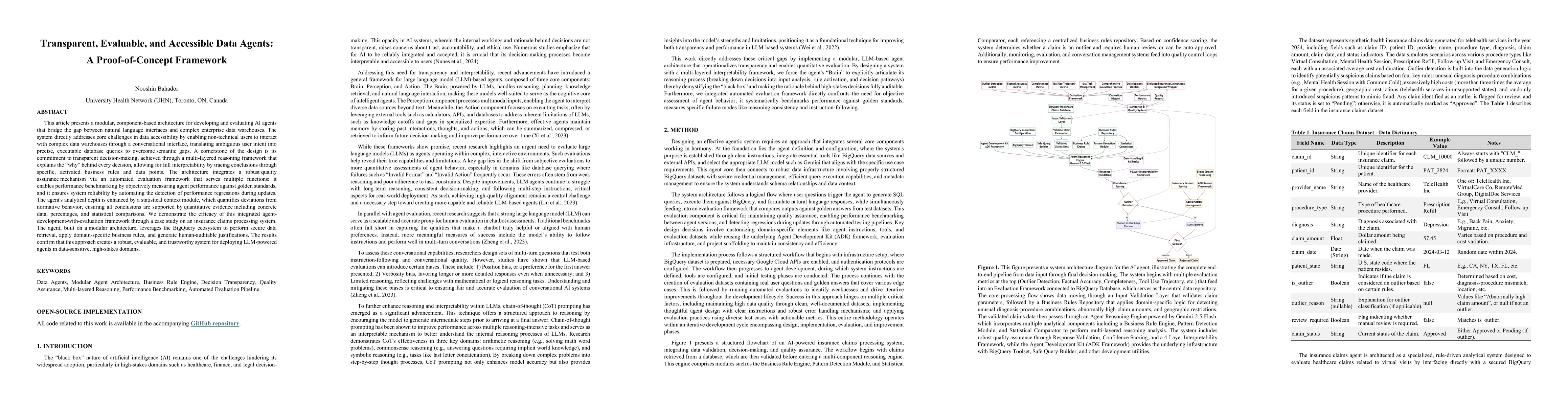 Thumbnail for Transparent, Evaluable, and Accessible Data Agents: A Proof-of-Concept
  Framework