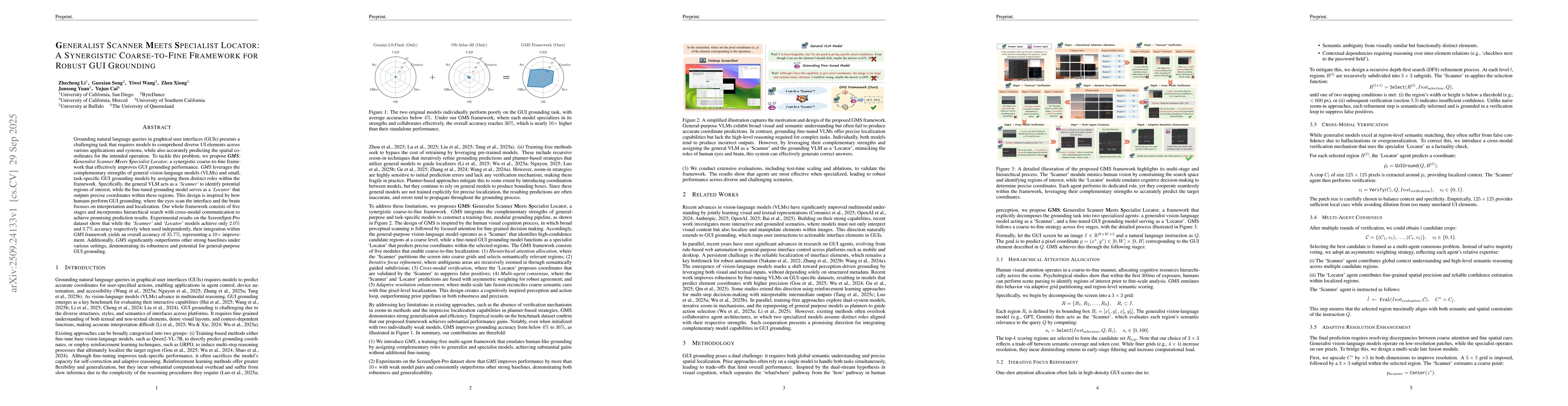 Thumbnail for Generalist Scanner Meets Specialist Locator: A Synergistic
  Coarse-to-Fine Framework for Robust GUI Grounding