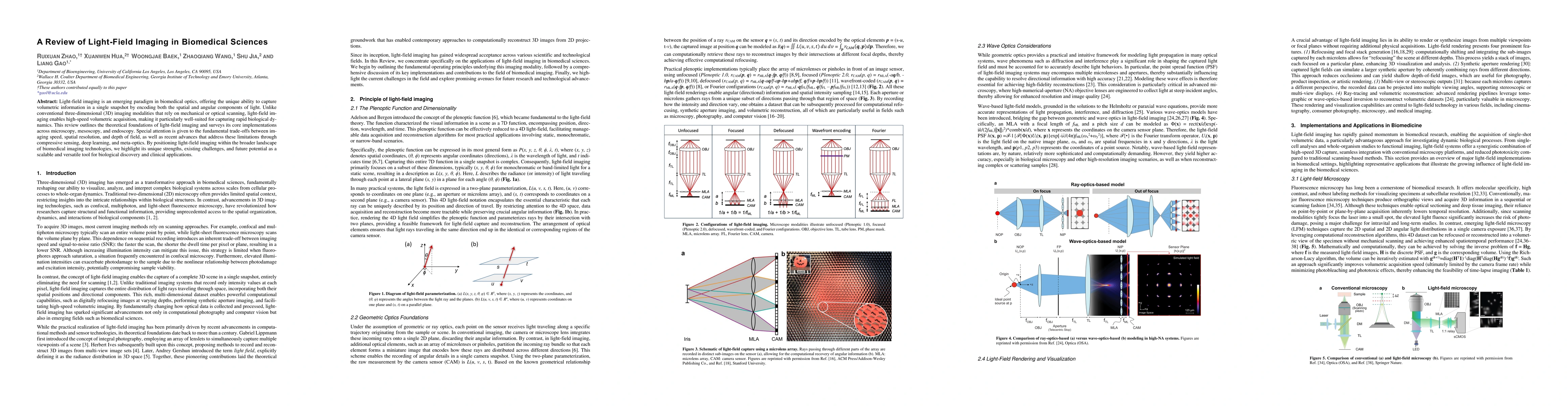 Thumbnail for A Review of Light-Field Imaging in Biomedical Sciences