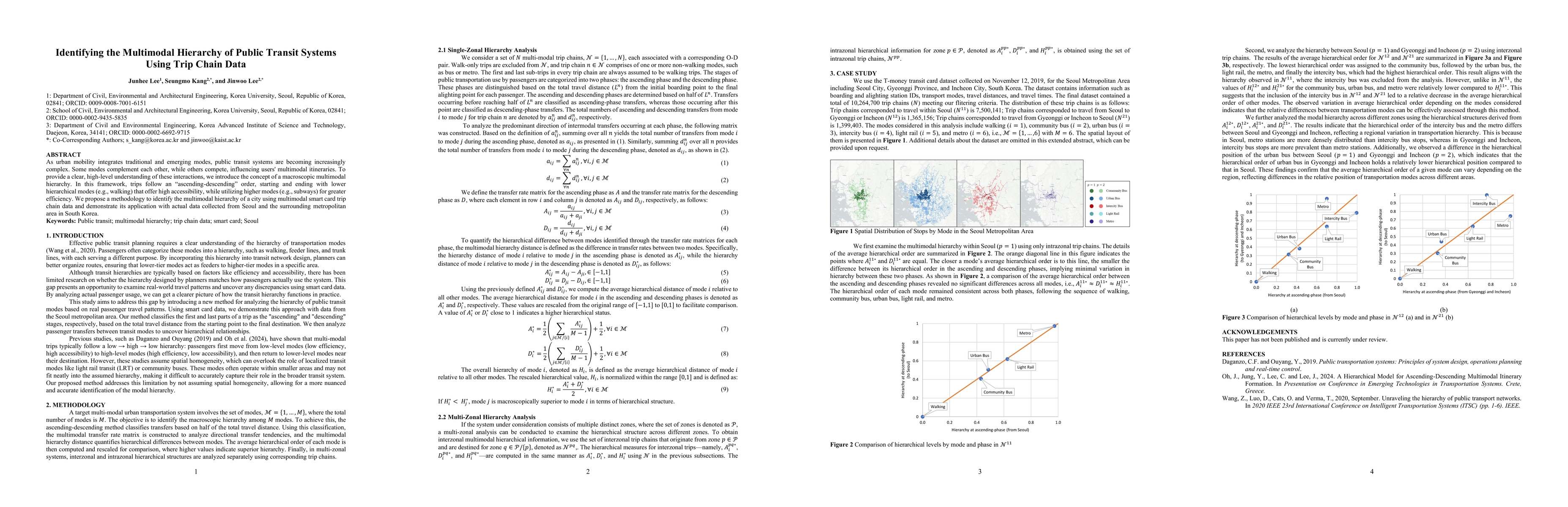Thumbnail for Identifying the Multimodal Hierarchy of Public Transit Systems Using
  Trip Chain Data