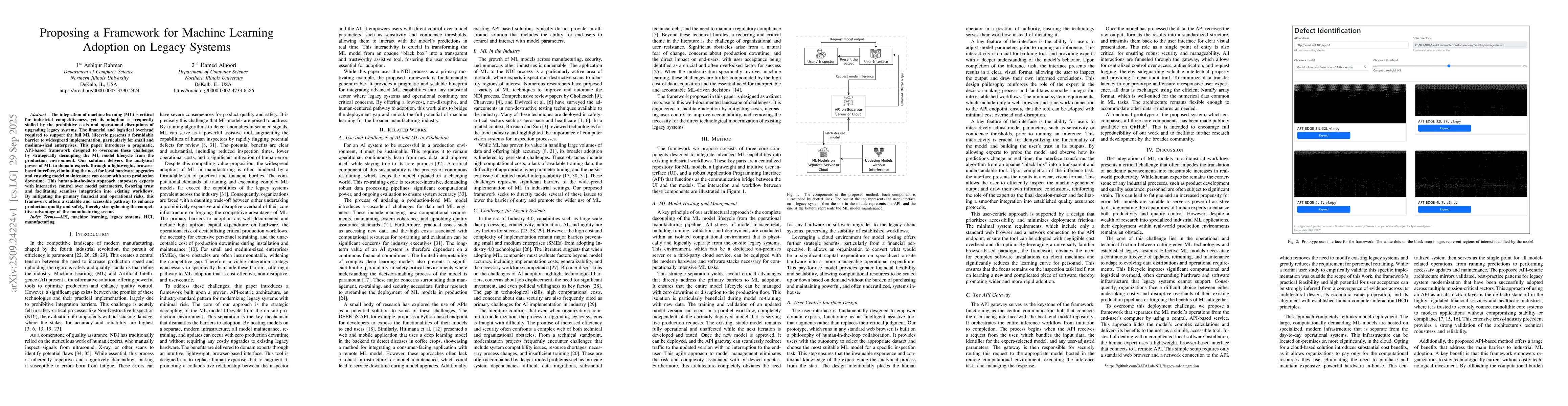 Thumbnail for Proposing a Framework for Machine Learning Adoption on Legacy Systems