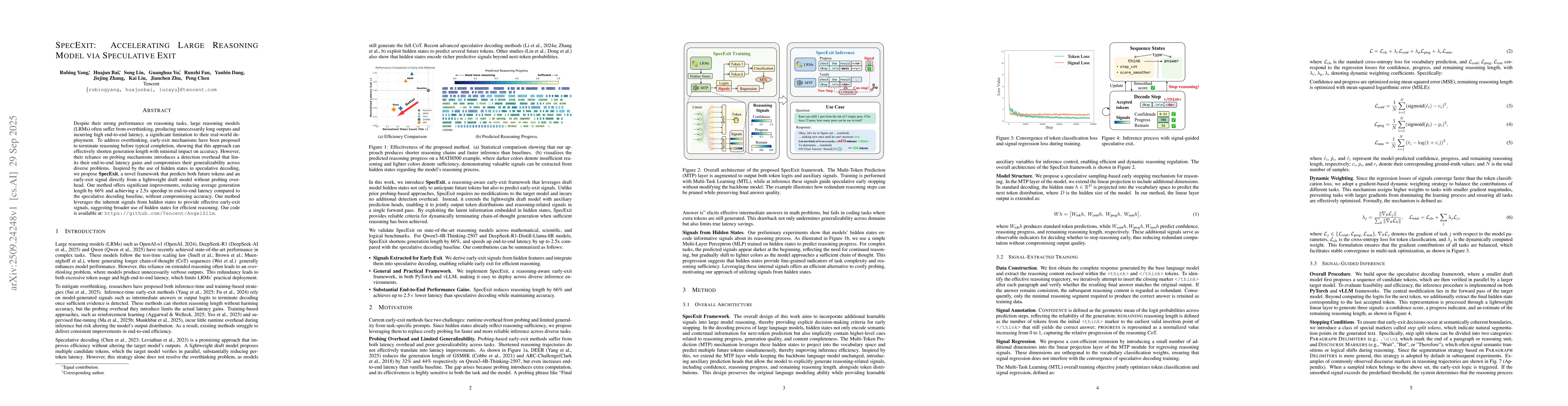 Thumbnail for SpecExit: Accelerating Large Reasoning Model via Speculative Exit