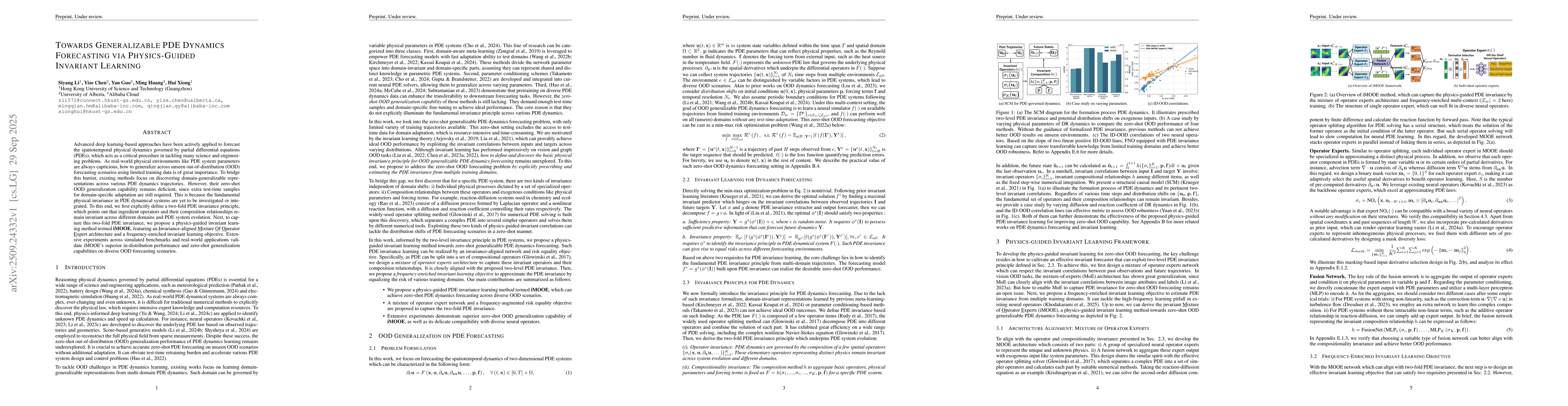 Thumbnail for Towards Generalizable PDE Dynamics Forecasting via Physics-Guided
  Invariant Learning