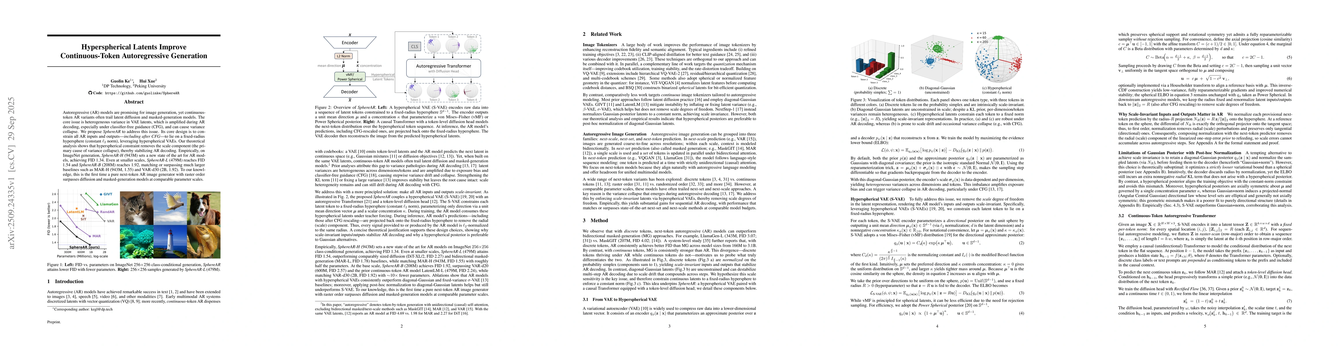 Thumbnail for Hyperspherical Latents Improve Continuous-Token Autoregressive
  Generation