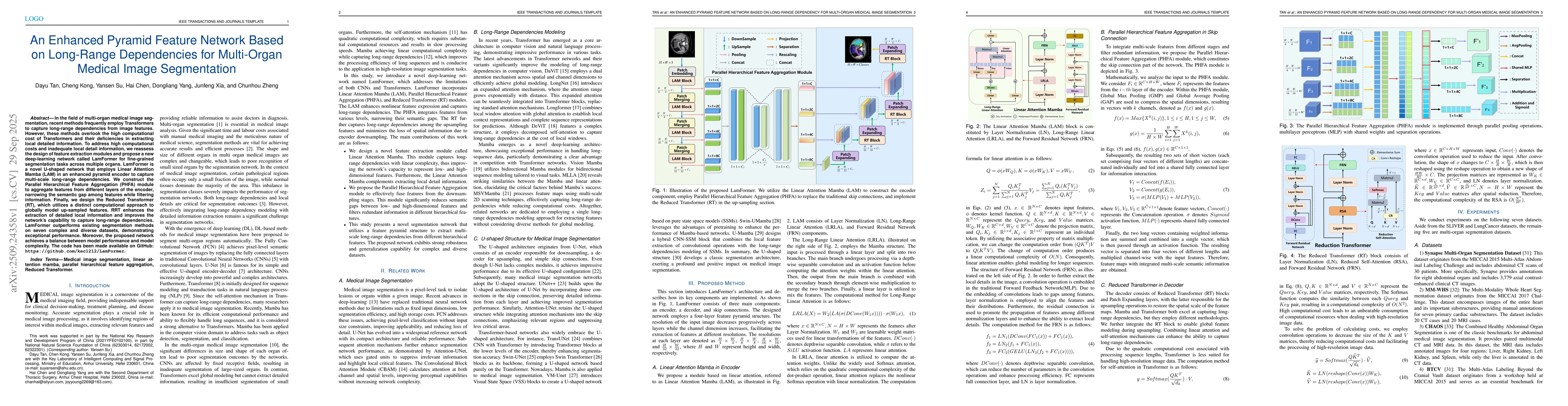 Thumbnail for An Enhanced Pyramid Feature Network Based on Long-Range Dependencies for
  Multi-Organ Medical Image Segmentation