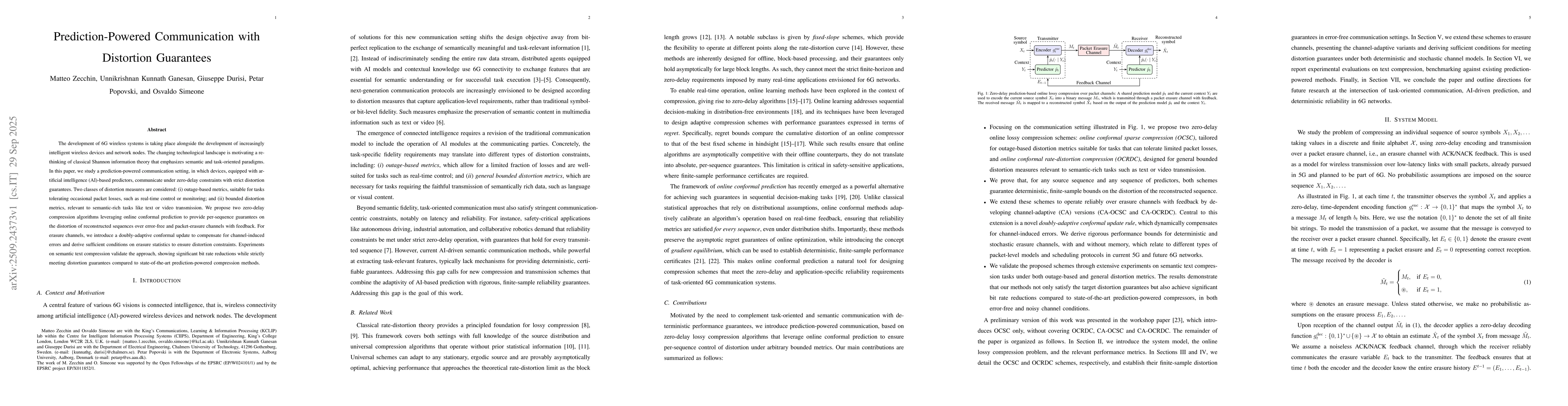 Thumbnail for Prediction-Powered Communication with Distortion Guarantees