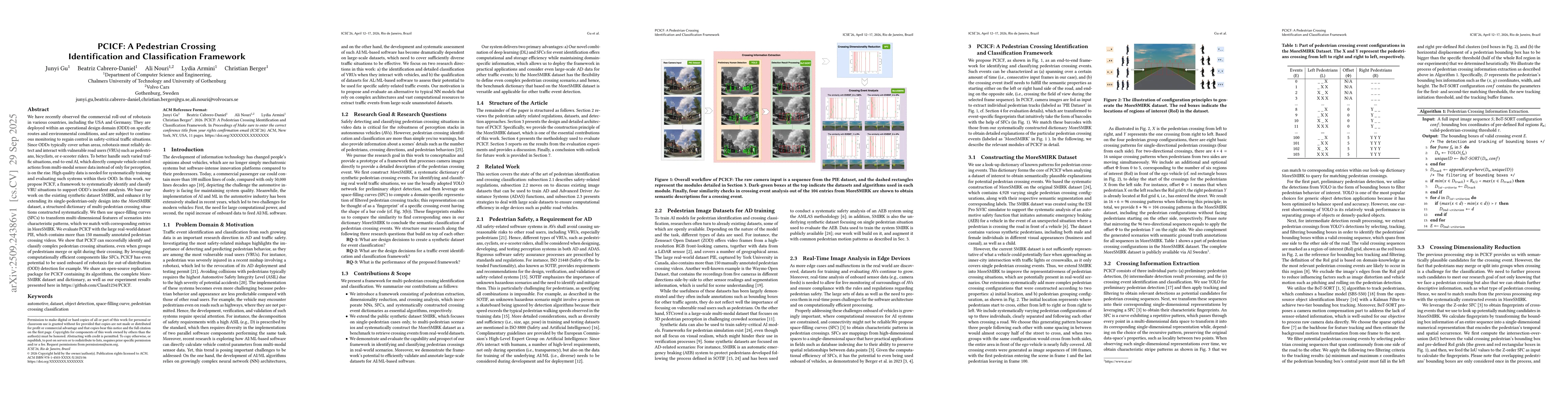 Thumbnail for PCICF: A Pedestrian Crossing Identification and Classification Framework