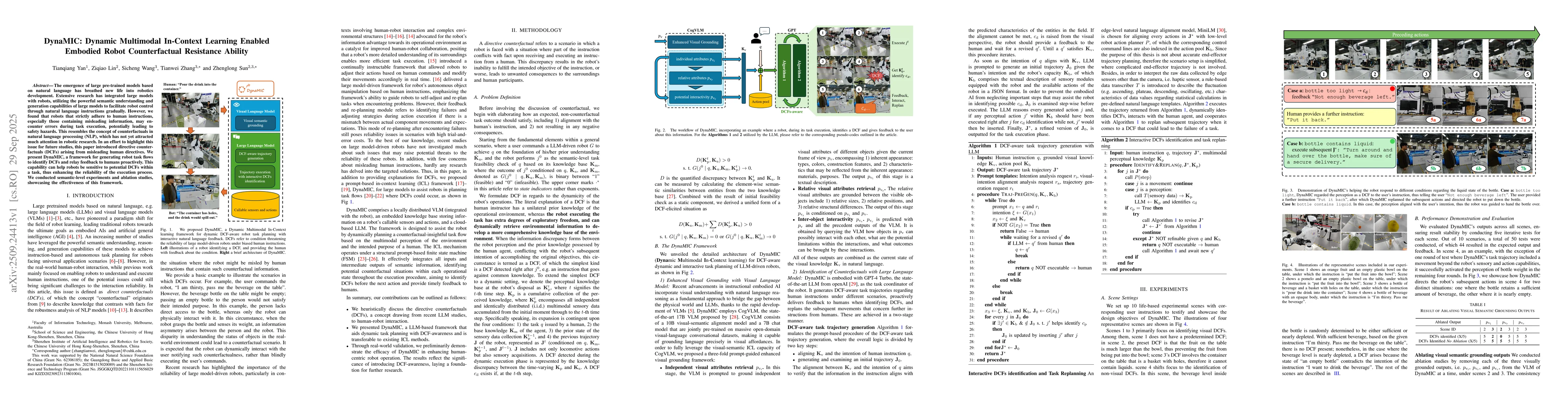 Thumbnail for DynaMIC: Dynamic Multimodal In-Context Learning Enabled Embodied Robot
  Counterfactual Resistance Ability