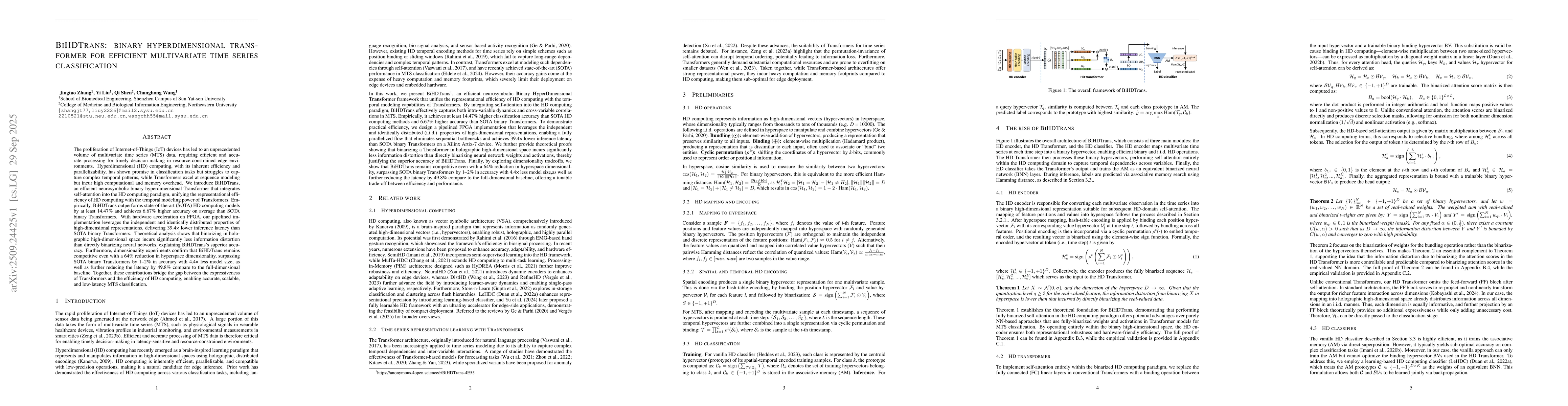 Thumbnail for BiHDTrans: binary hyperdimensional transformer for efficient
  multivariate time series classification