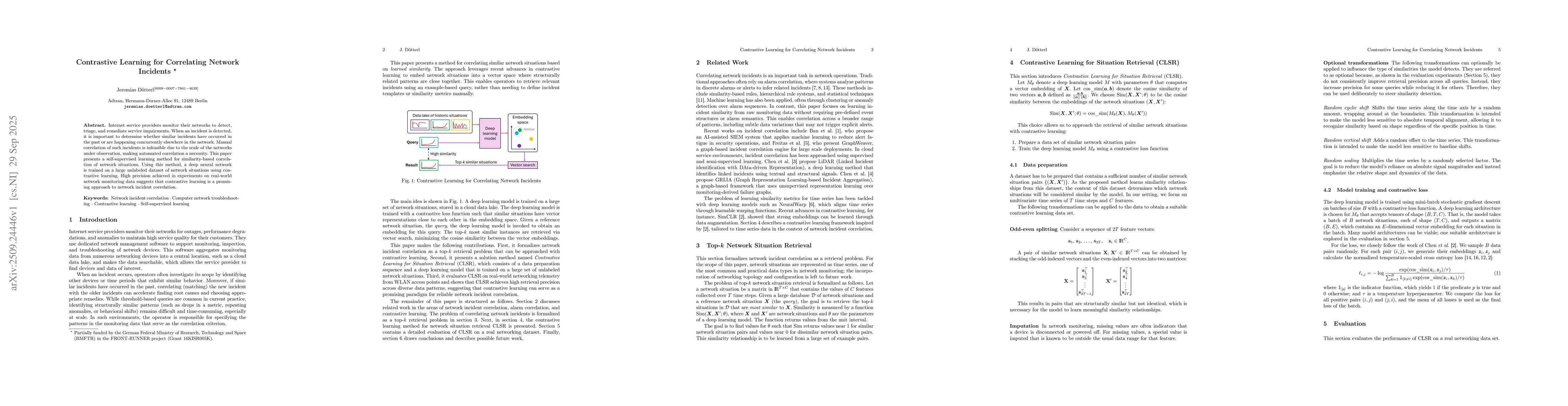Thumbnail for Contrastive Learning for Correlating Network Incidents