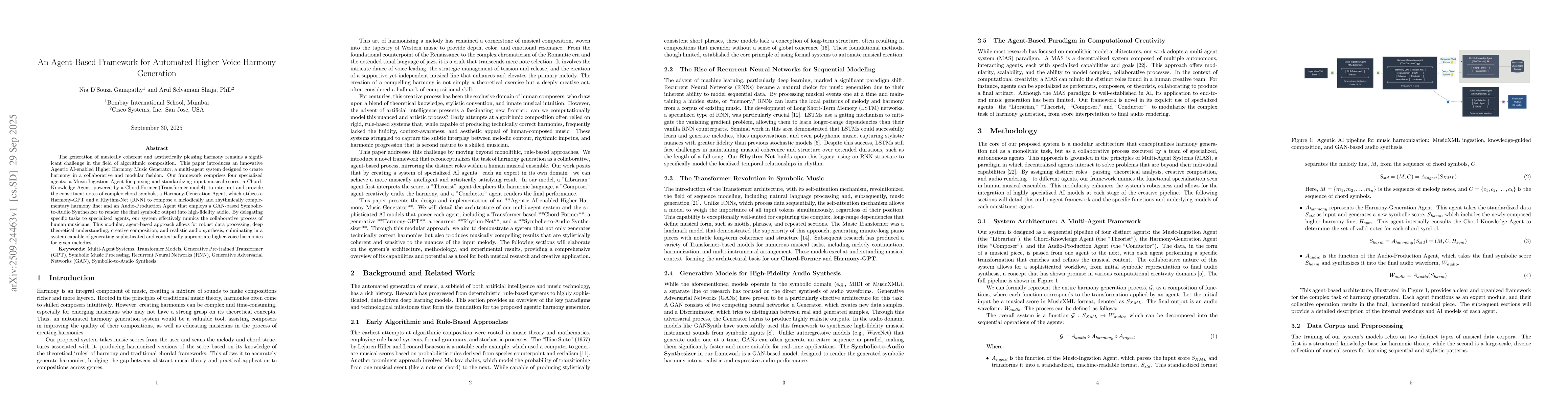 Thumbnail for An Agent-Based Framework for Automated Higher-Voice Harmony Generation