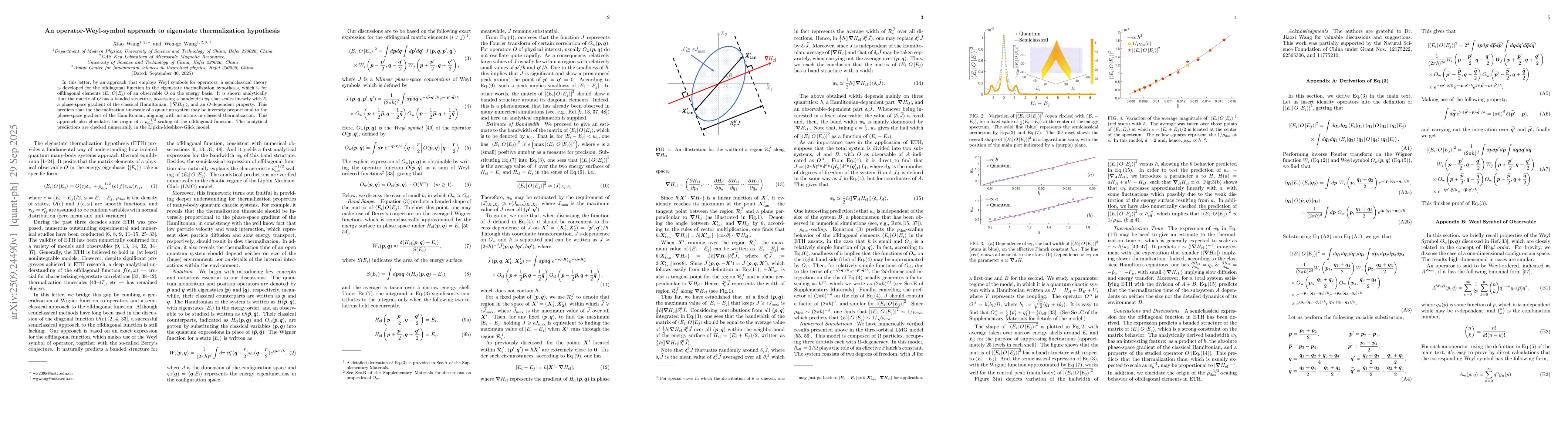 Thumbnail for An operator-Weyl-symbol approach to eigenstate thermalization hypothesis