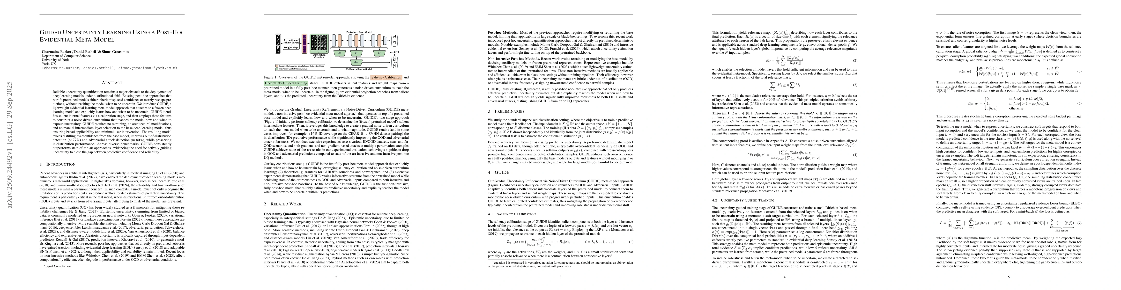 Thumbnail for Guided Uncertainty Learning Using a Post-Hoc Evidential Meta-Model