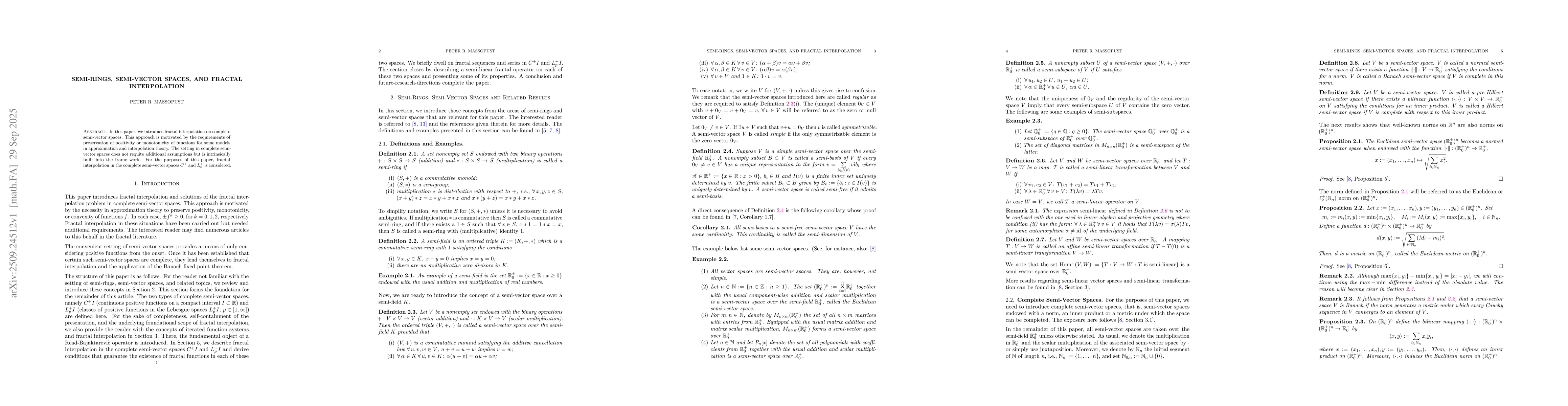 Thumbnail for Semi-Rings, Semi-Vector Spaces, and Fractal Interpolation
