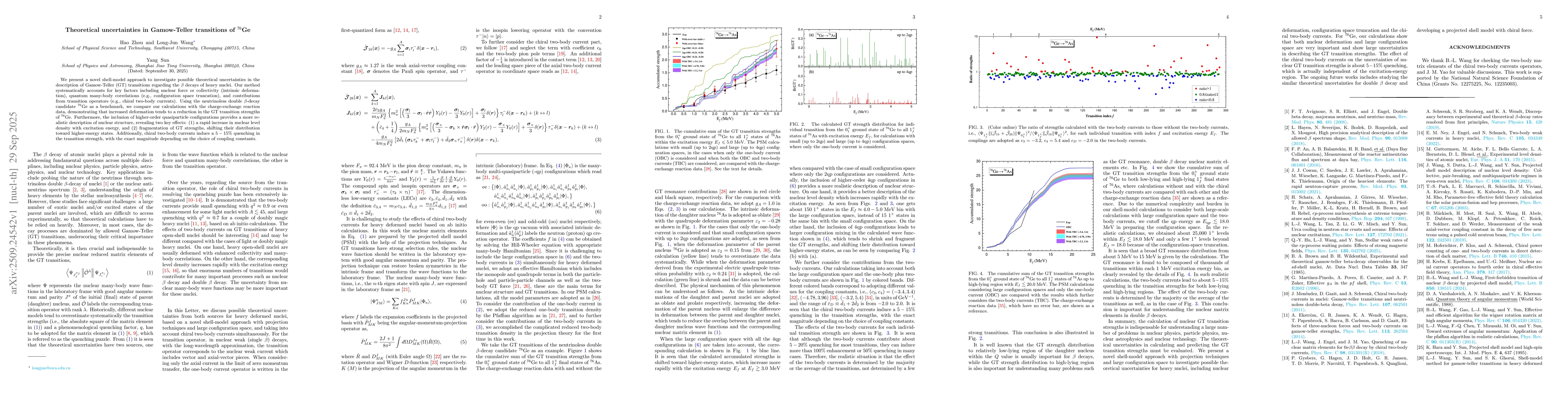 Thumbnail for Theoretical uncertainties in Gamow-Teller transitions of $^{76}$Ge