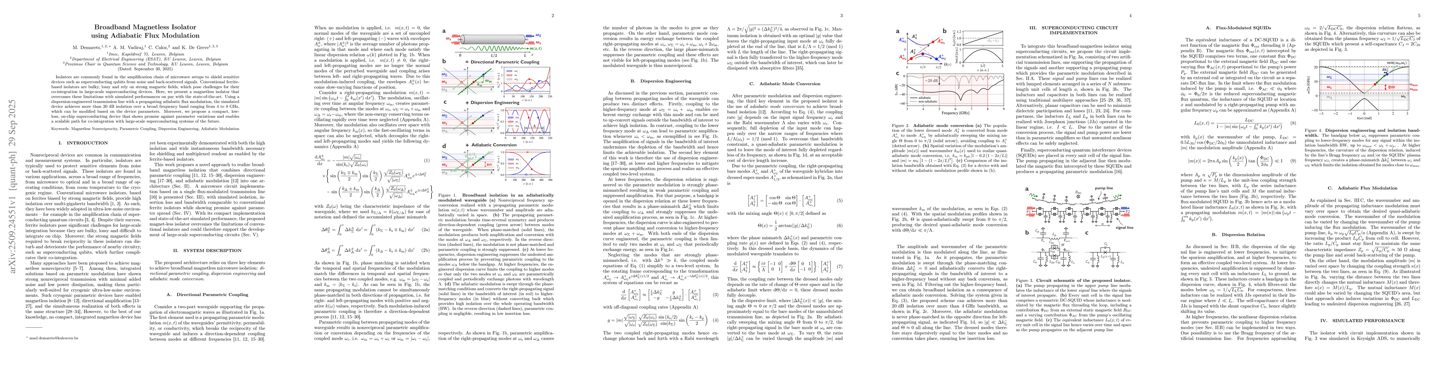 Thumbnail for Broadband Magnetless Isolator using Adiabatic Flux Modulation