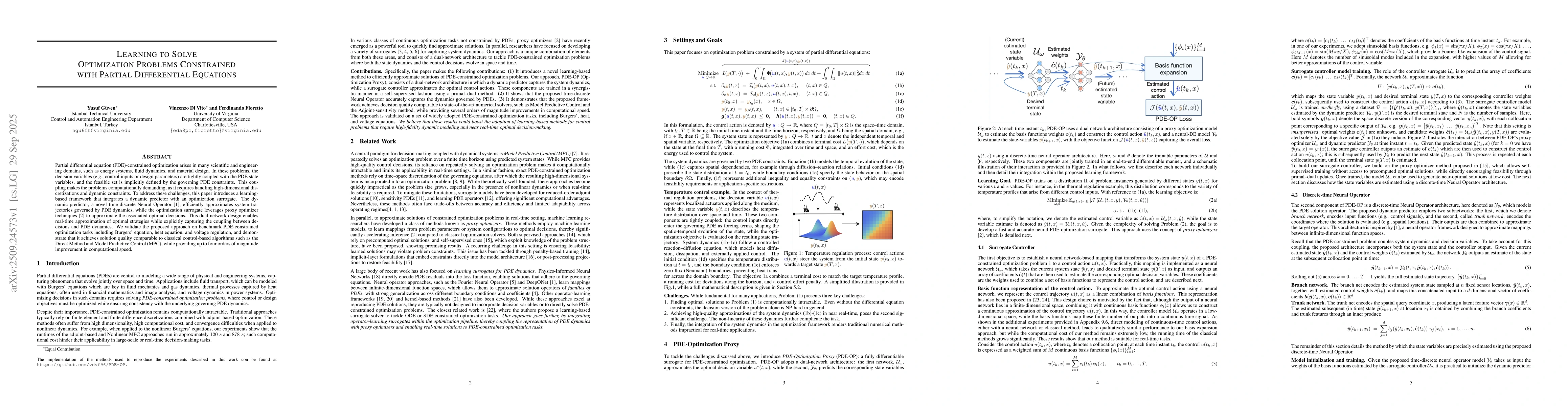 Thumbnail for Learning to Solve Optimization Problems Constrained with Partial
  Differential Equations