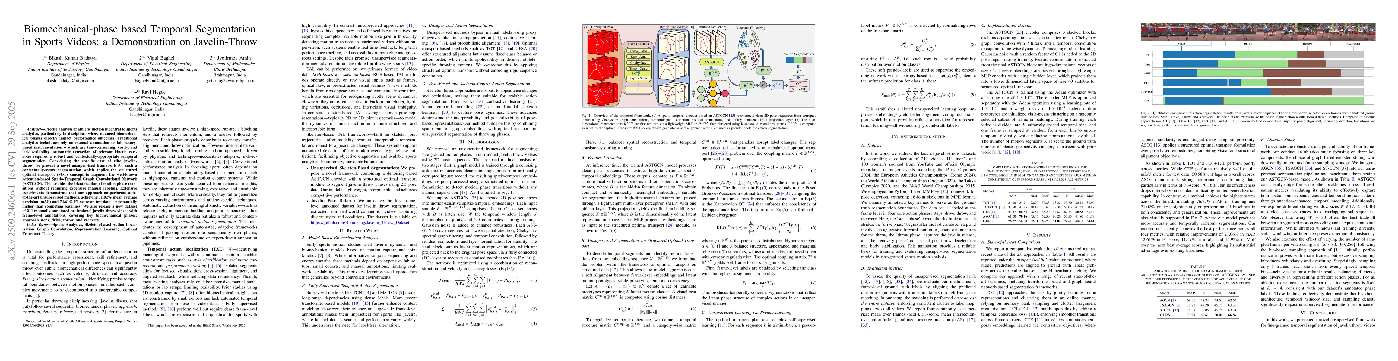 Thumbnail for Biomechanical-phase based Temporal Segmentation in Sports Videos: a
  Demonstration on Javelin-Throw