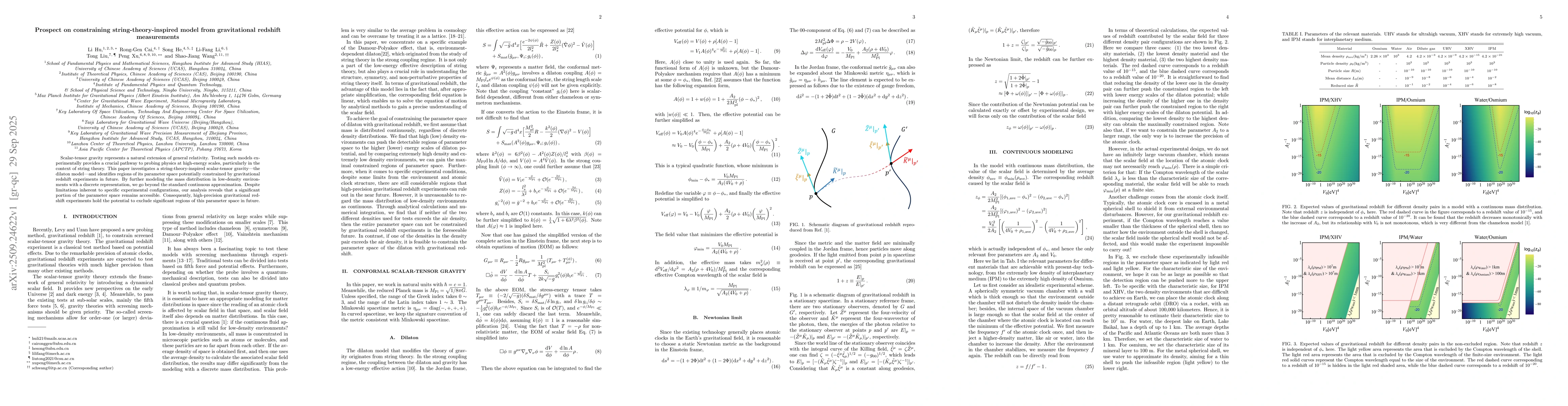 Thumbnail for Prospect on constraining string-theory-inspired model from gravitational
  redshift measurements