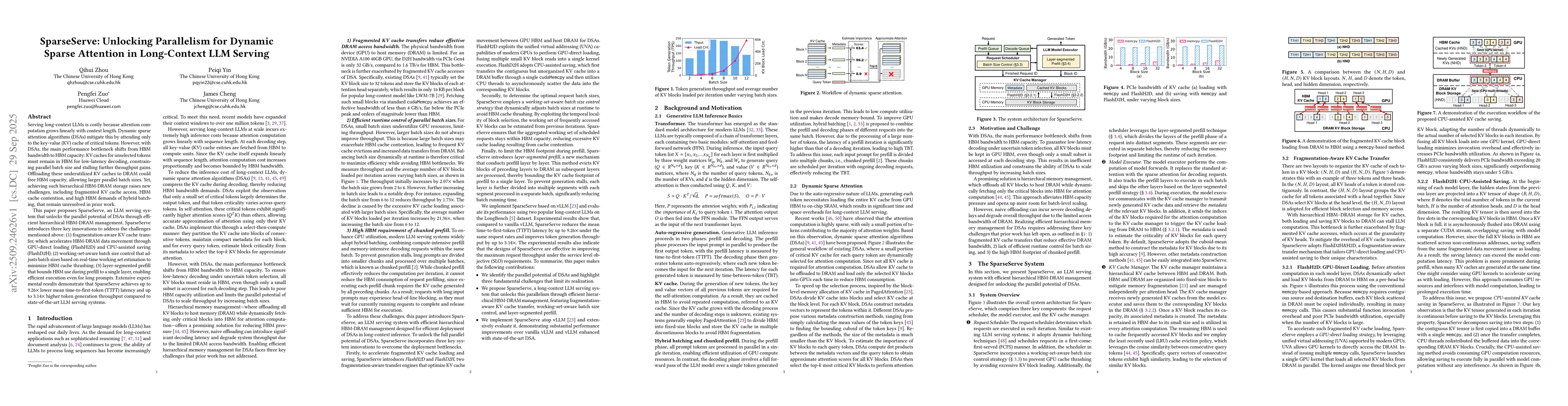 Thumbnail for SparseServe: Unlocking Parallelism for Dynamic Sparse Attention in
  Long-Context LLM Serving