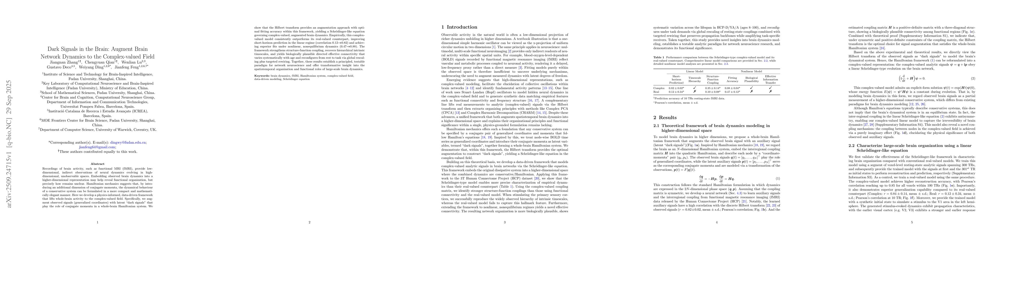 Thumbnail for Dark Signals in the Brain: Augment Brain Network Dynamics to the
  Complex-valued Field
