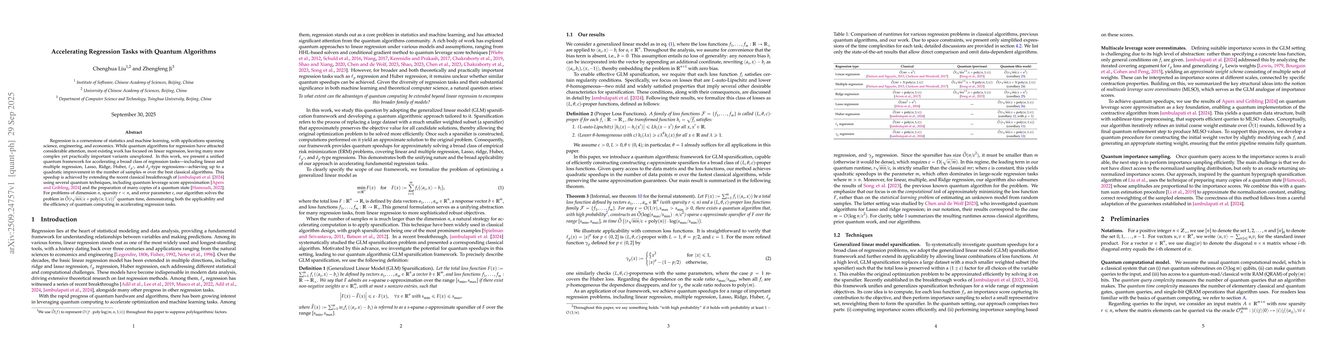 Thumbnail for Accelerating Regression Tasks with Quantum Algorithms