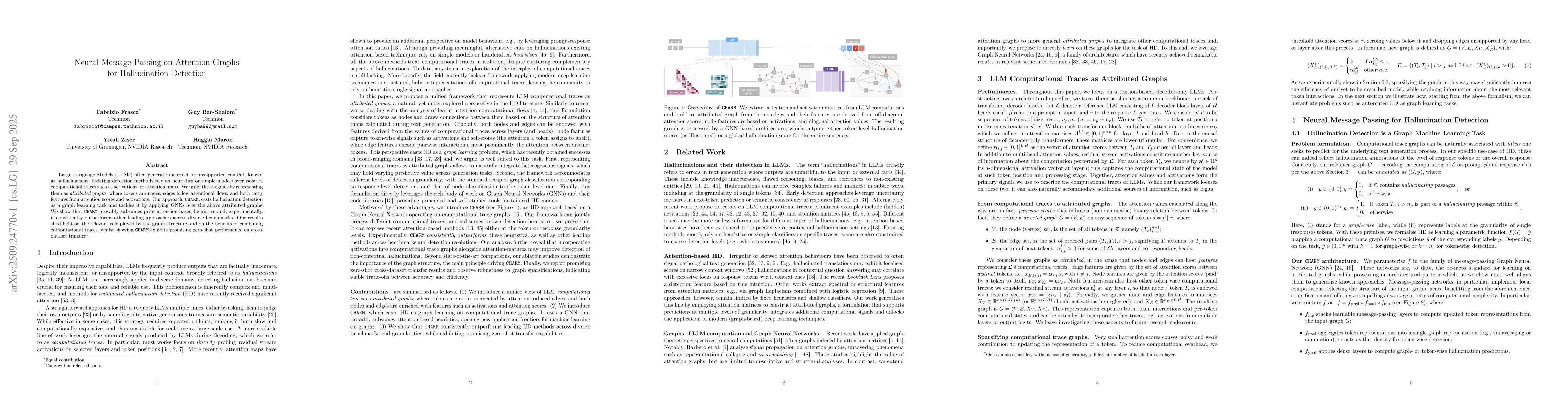 Thumbnail for Neural Message-Passing on Attention Graphs for Hallucination Detection