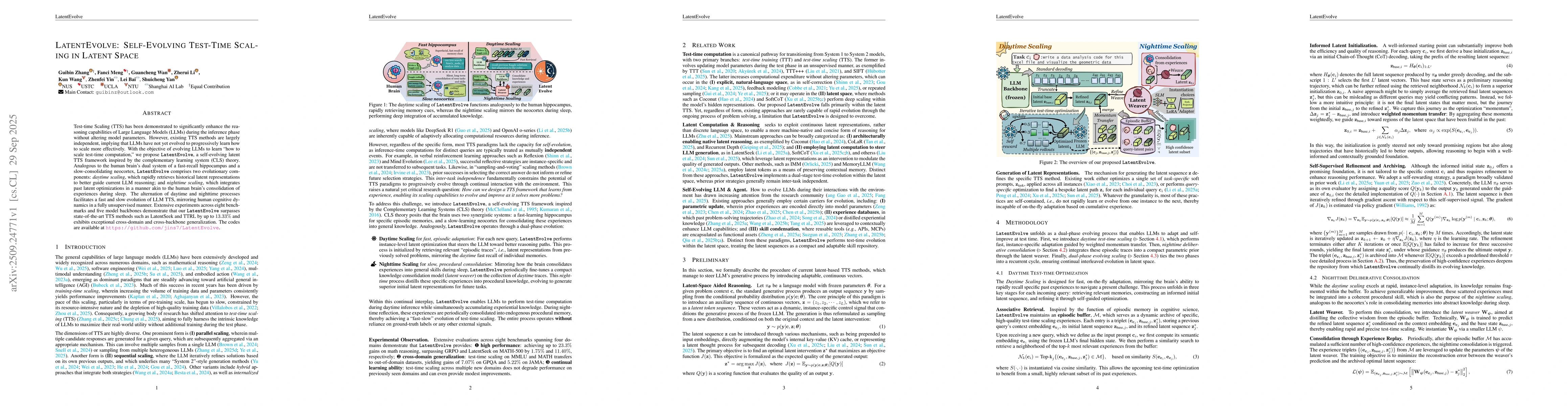 Thumbnail for LatentEvolve: Self-Evolving Test-Time Scaling in Latent Space