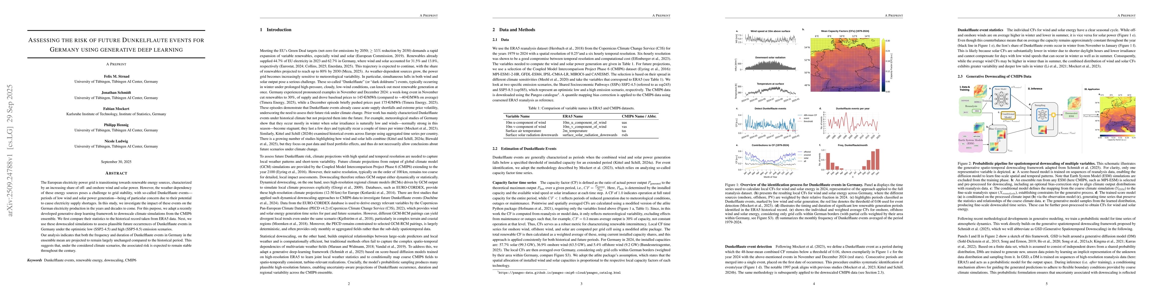 Thumbnail for Assessing the risk of future Dunkelflaute events for Germany using
  generative deep learning