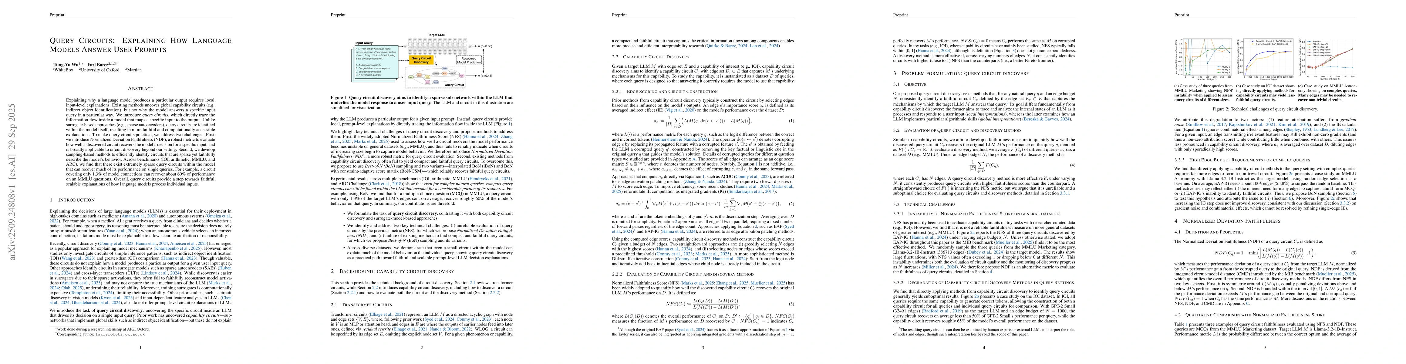 Thumbnail for Query Circuits: Explaining How Language Models Answer User Prompts
