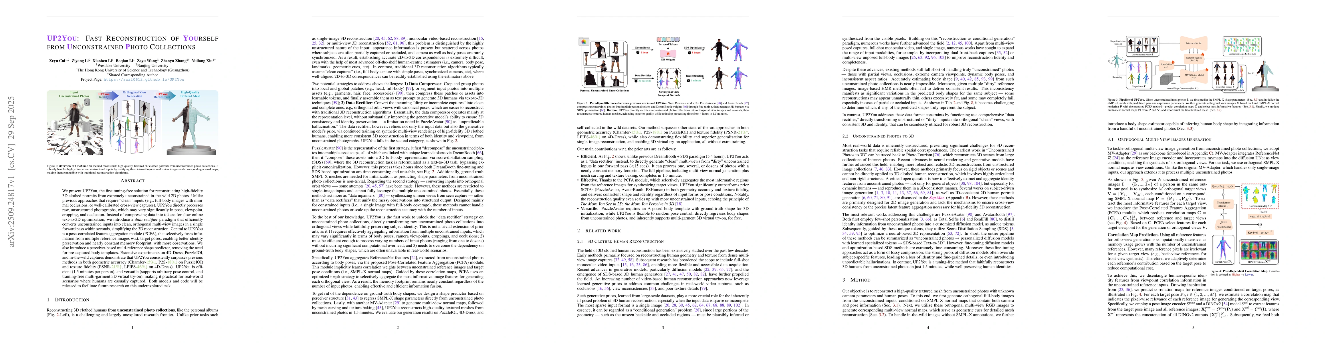 Thumbnail for UP2You: Fast Reconstruction of Yourself from Unconstrained Photo
  Collections