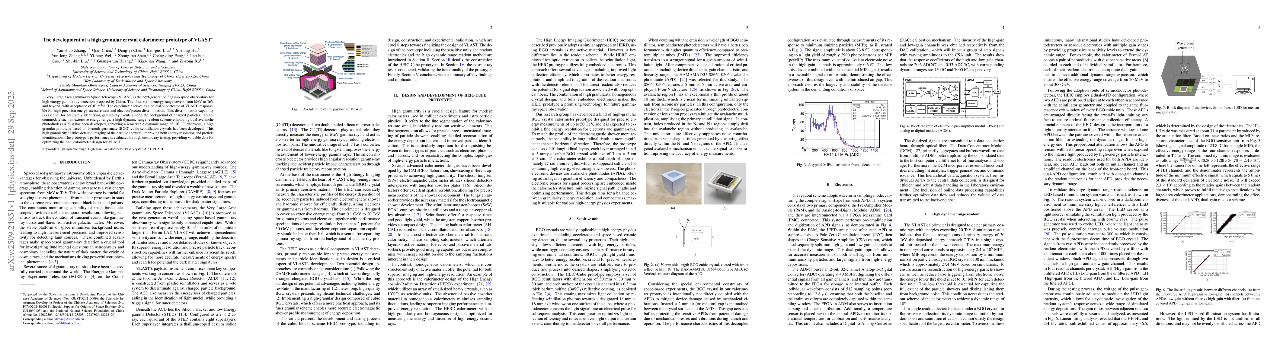 Thumbnail for The development of a high granular crystal calorimeter prototype of
  VLAST