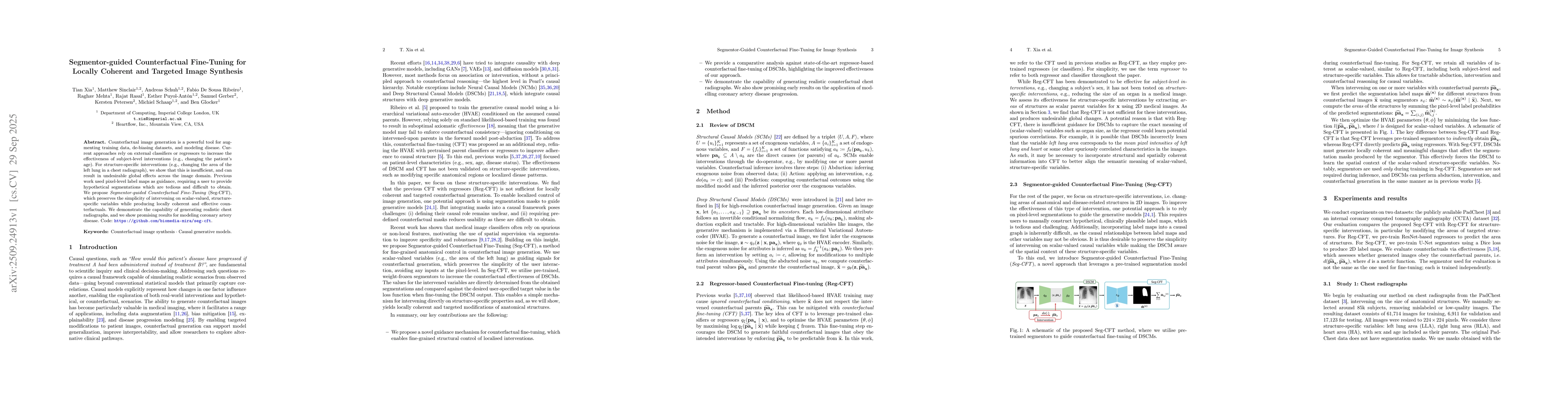 Thumbnail for Segmentor-Guided Counterfactual Fine-Tuning for Image Synthesis