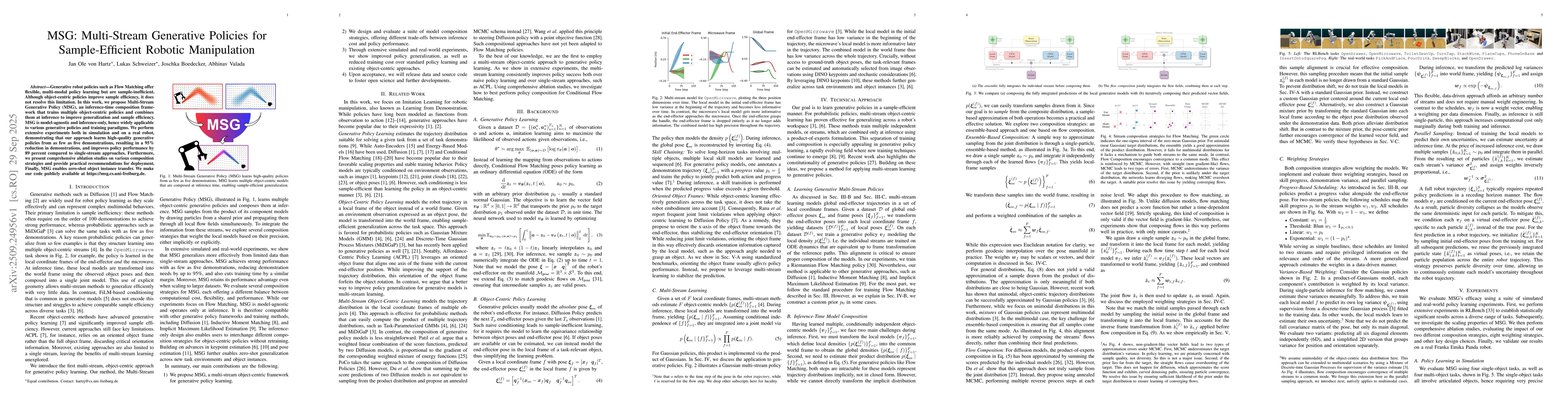 Thumbnail for MSG: Multi-Stream Generative Policies for Sample-Efficient Robotic
  Manipulation
