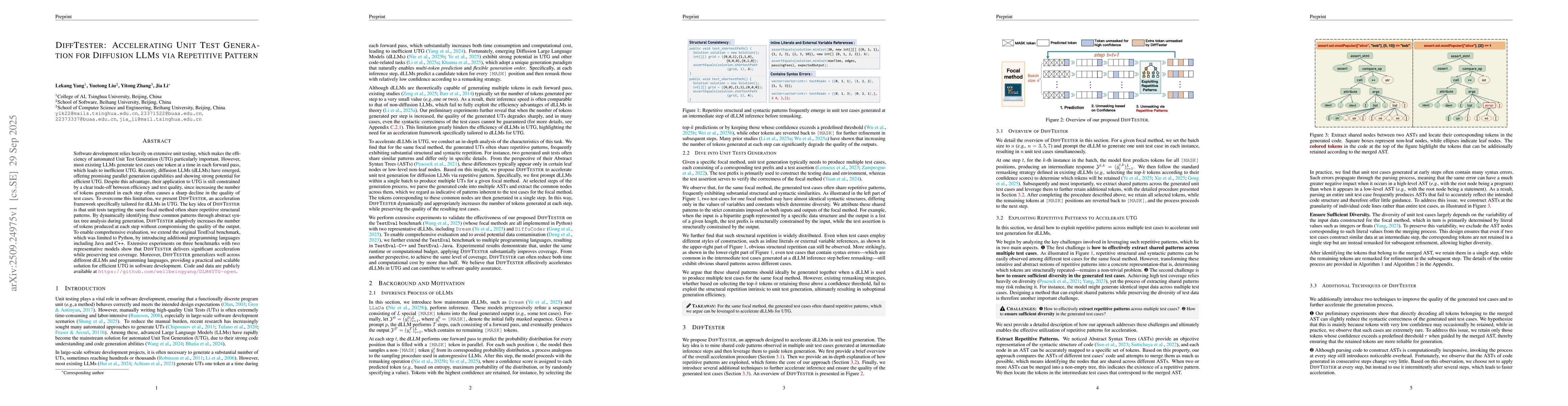 Thumbnail for DiffTester: Accelerating Unit Test Generation for Diffusion LLMs via
  Repetitive Pattern