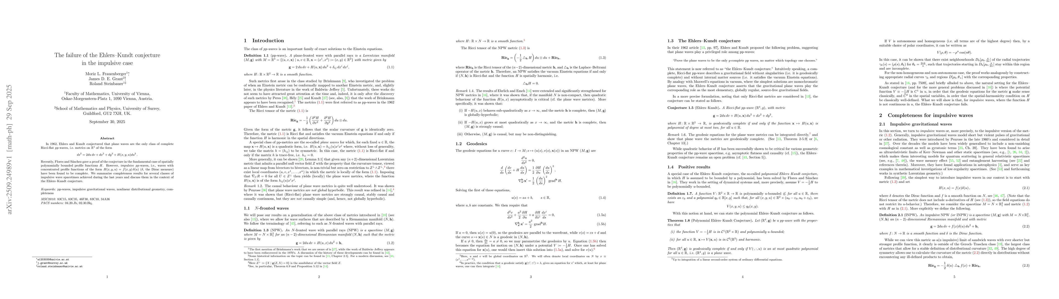Thumbnail for The failure of the Ehlers--Kundt conjecture in the impulsive case