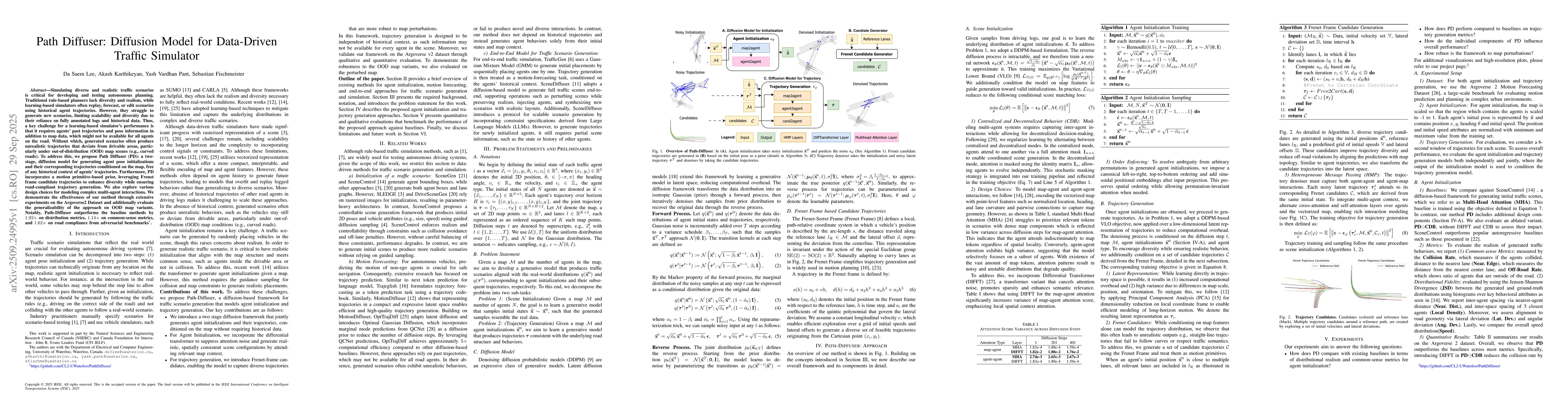 Thumbnail for Path Diffuser: Diffusion Model for Data-Driven Traffic Simulator