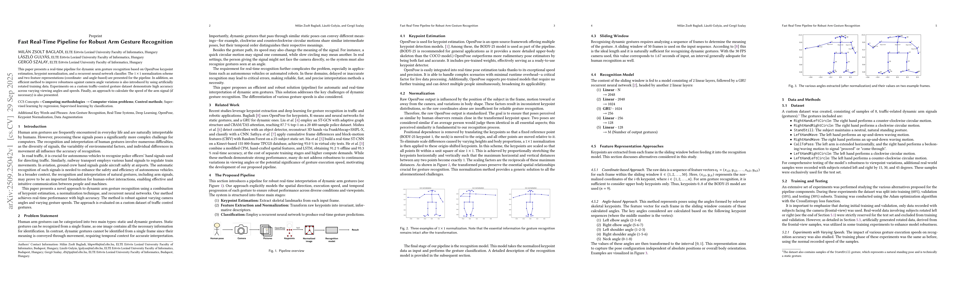 Thumbnail for Fast Real-Time Pipeline for Robust Arm Gesture Recognition