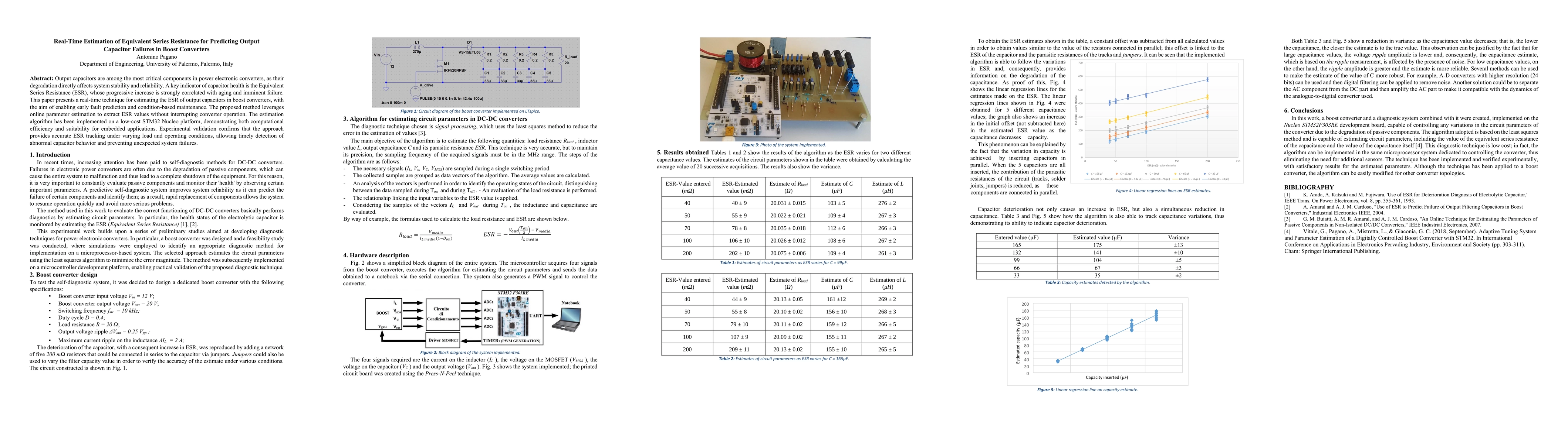 Thumbnail for Real-Time Estimation of Equivalent Series Resistance for Predicting
  Output Capacitor Failures in Boost Converters