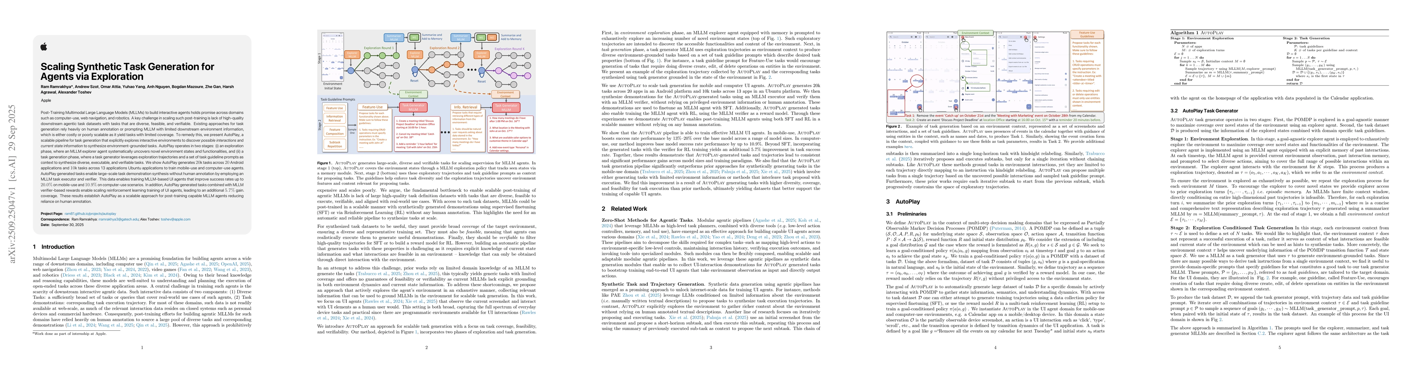 Thumbnail for Scaling Synthetic Task Generation for Agents via Exploration