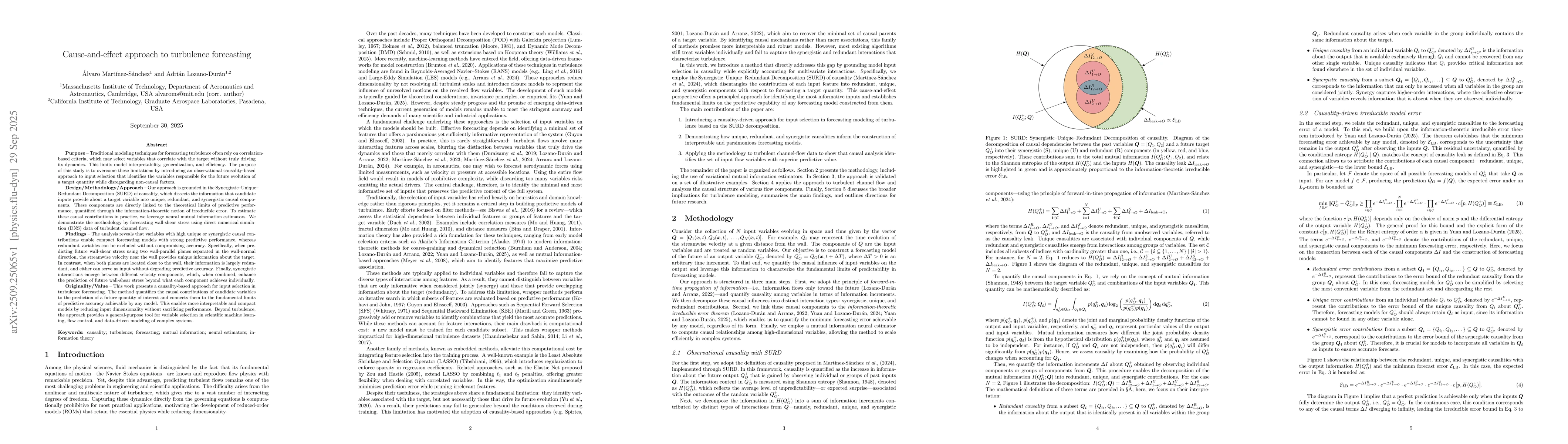 Thumbnail for Cause-and-effect approach to turbulence forecasting