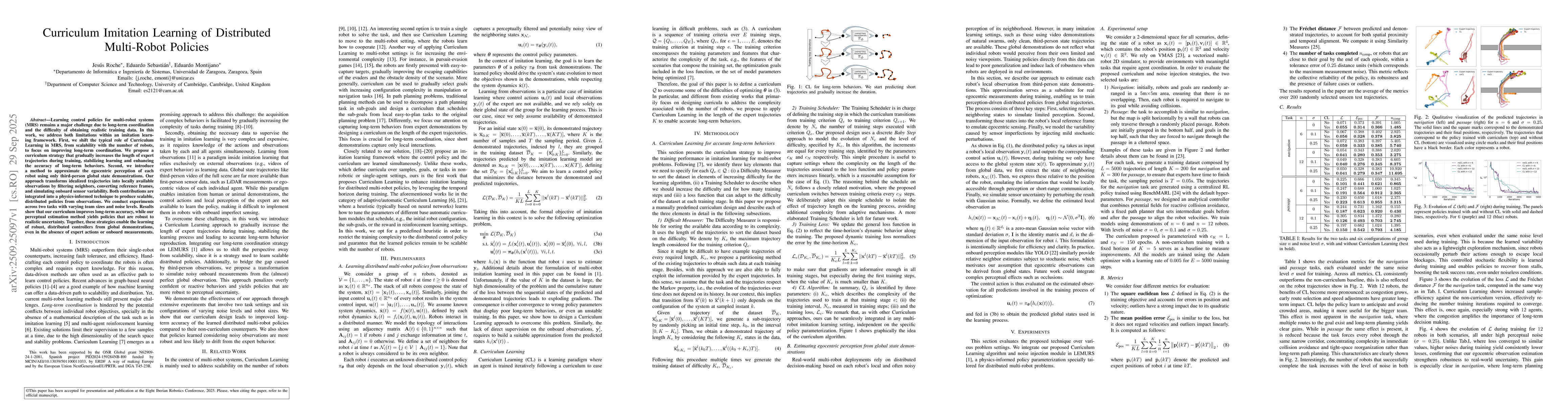 Thumbnail for Curriculum Imitation Learning of Distributed Multi-Robot Policies