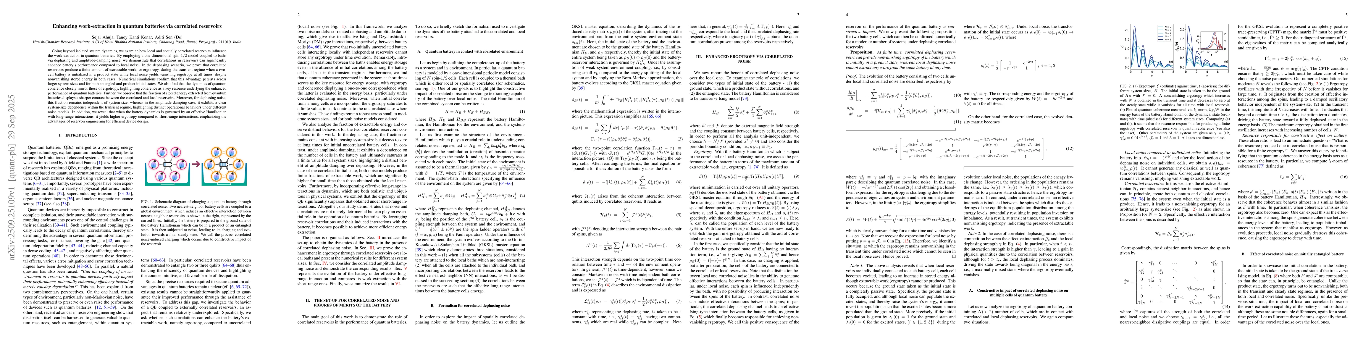 Thumbnail for Enhancing work-extraction in quantum batteries via correlated reservoirs