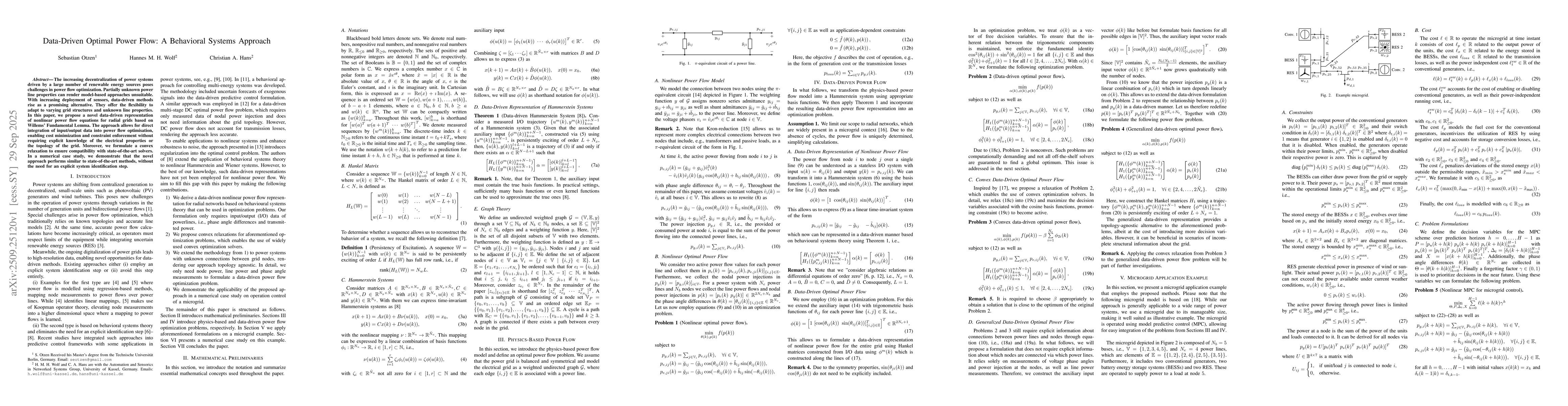 Thumbnail for Data-Driven Optimal Power Flow: A Behavioral Systems Approach