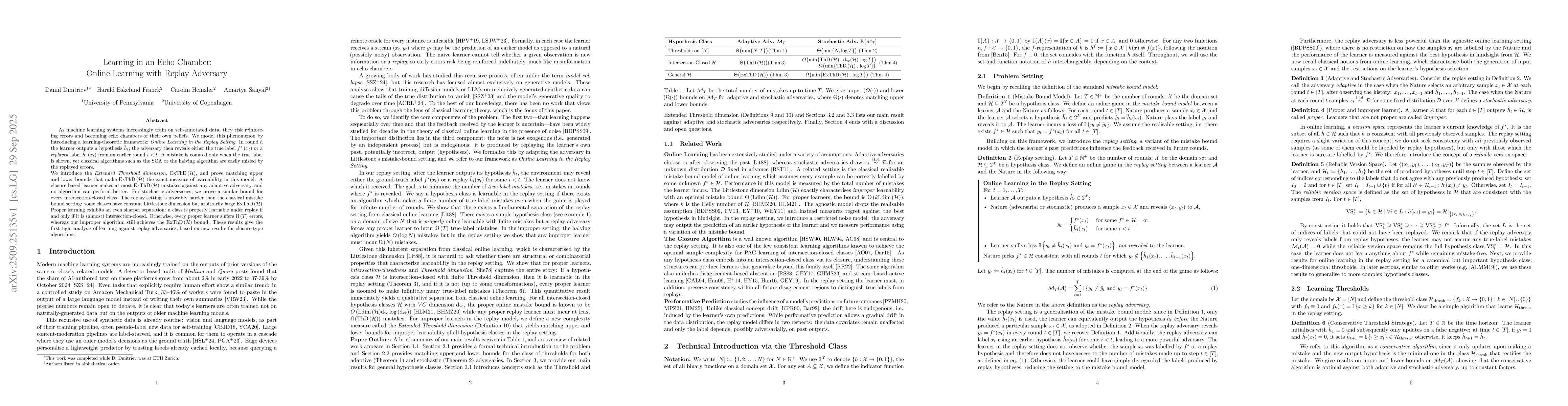 Thumbnail for Learning in an Echo Chamber: Online Learning with Replay Adversary