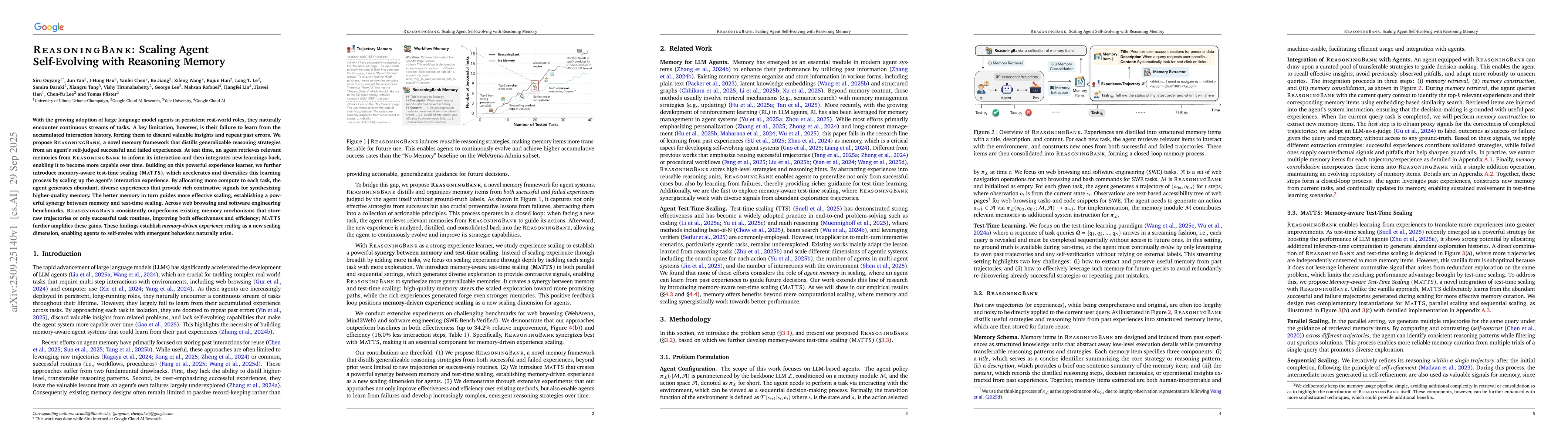Thumbnail for ReasoningBank: Scaling Agent Self-Evolving with Reasoning Memory